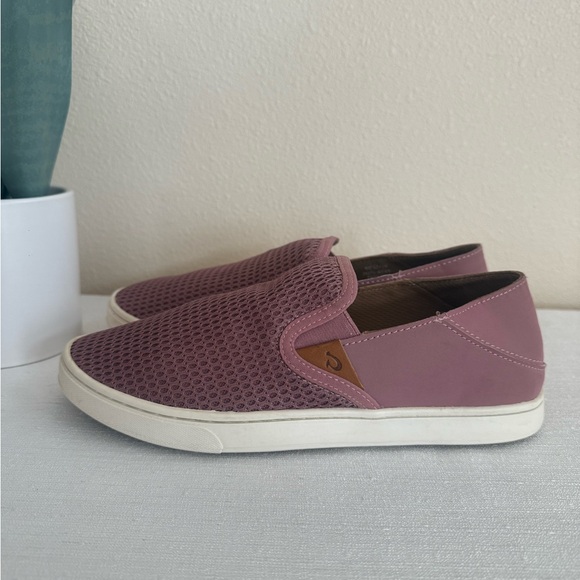 OluKai Shoes - Olukai Pehuea Mauve Slip-On Mesh 2-Way Casual Sneakers